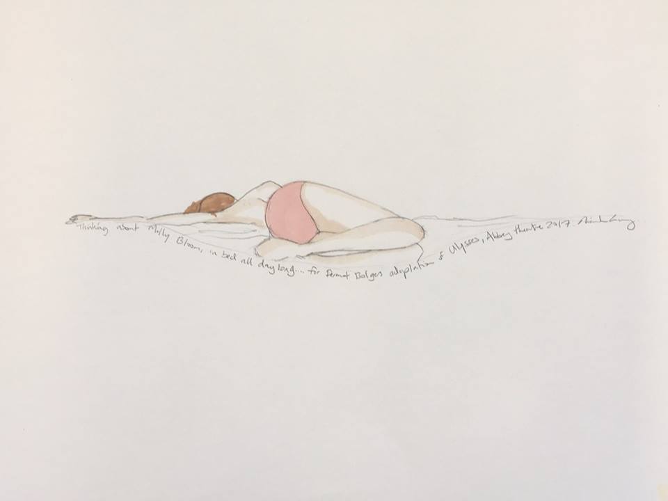 Pencil & marker by Niamh Lunny at Olivier Cornet Gallery