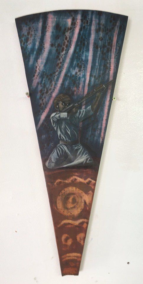 Painting of Pawn I, Kahlan by Claire Halpin at Olivier Cornet Gallery