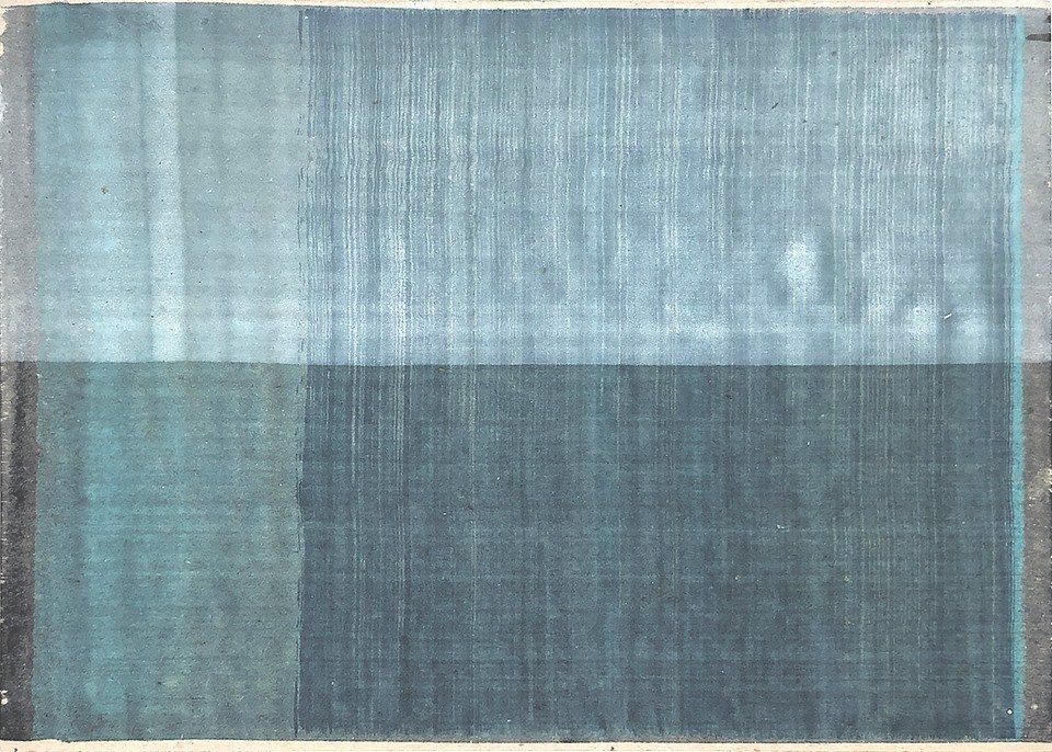 Watercolour of Shorelines II by Sheila Naughton at Olivier Cornet Gallery