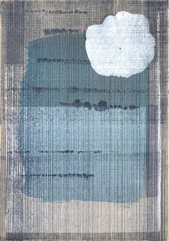 Watercolour of Veiled Cloud by Sheila Naughton at Olivier Cornet Gallery