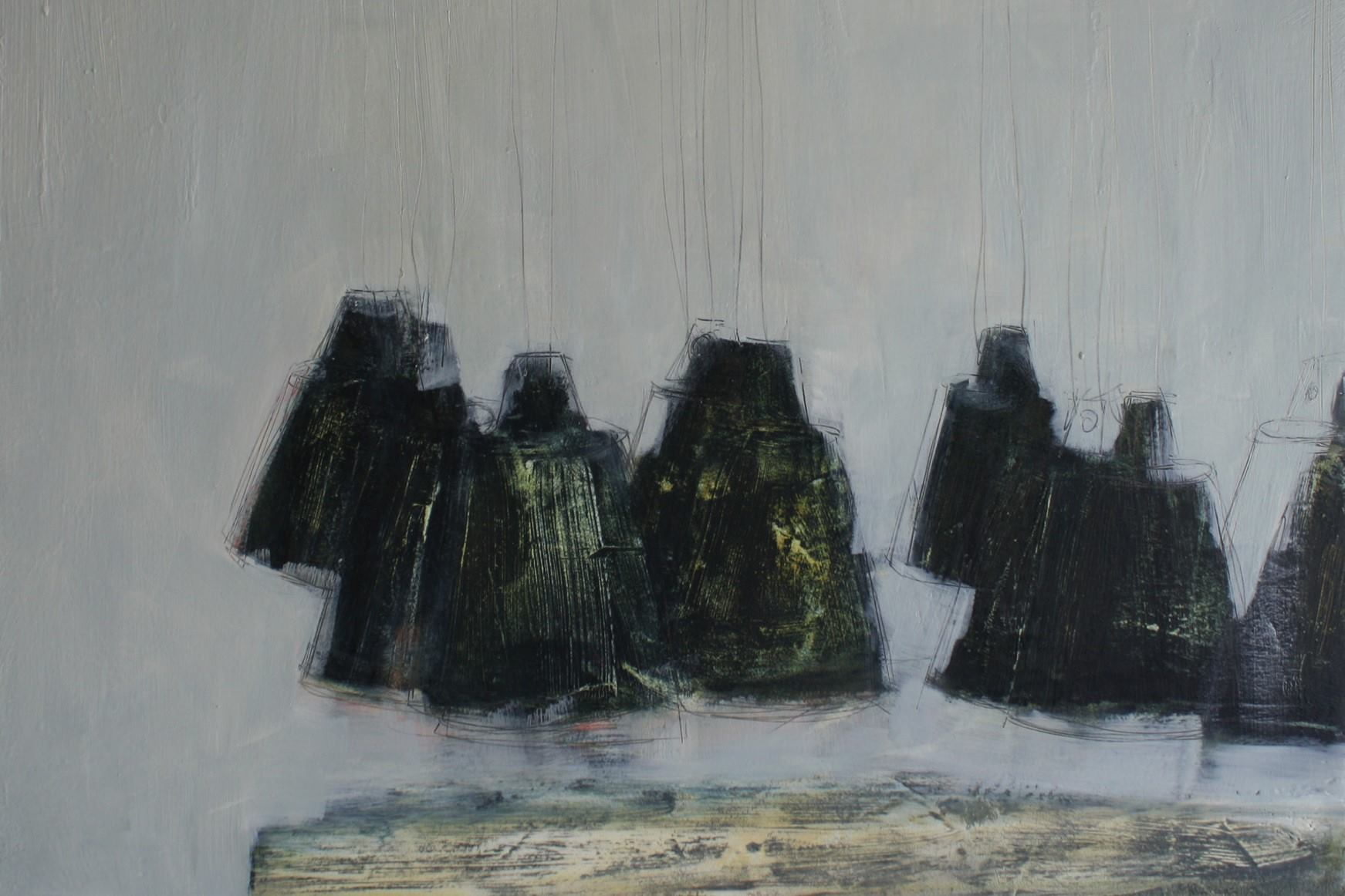 Painting of Silent Bell by Miriam McConnon at Olivier Cornet Gallery