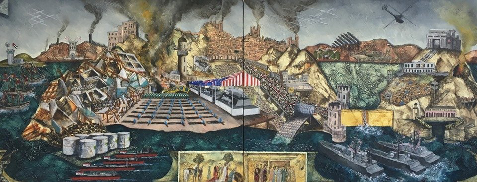 Painting of Yeoman Yemen by Claire Halpin at Olivier Cornet Gallery