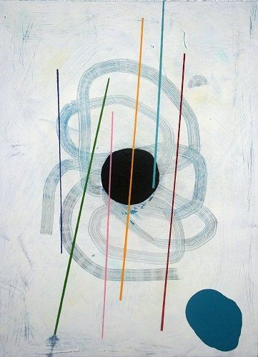 Aisling Conroy, Alter / incant IV, acrylic on wood, 100x72cm, 2021, Olivier Cornet Art Gallery