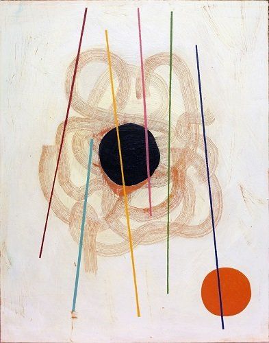 Aisling Conroy, Alter / incant VI, acrylic on wood, 90x72cm, 2021, Olivier Cornet Art Gallery