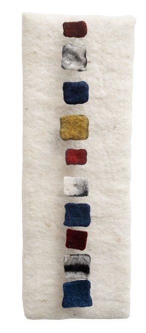 Annika Berglund, Quiet moments I, felted woolart, olivier cornet gallery