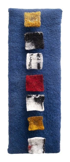 Annika Berglund, Quiet moments II, felted woolart, olivier cornet gallery