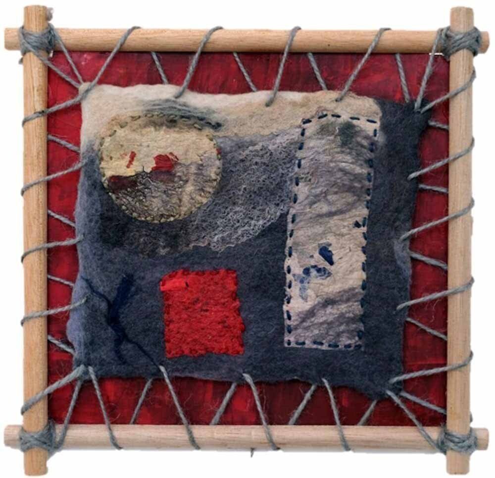 Annika Berglund, Year of circles and edges I, woolwork, Olivier Cornet Art Gallery