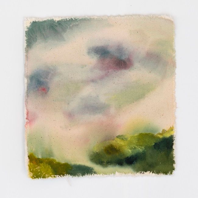 Welled up like Leaves (in Children's Memories), a painting by Bart O'Reilly, part of the group show Compendium at Olivier Cornet Gallery Dublin
