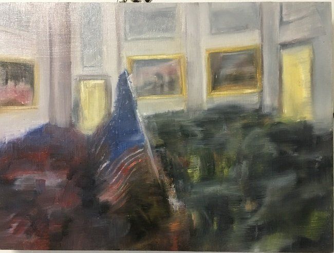 Claire Halpin, Storm I, oil painting, Olivier Cornet Gallery Dublin