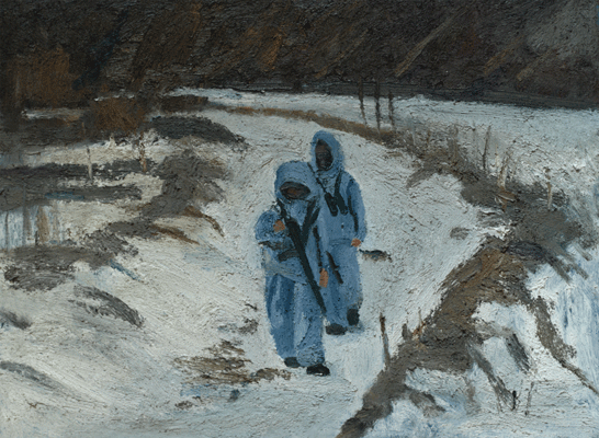 Border Patrol, a painting by Conrad Frankel, Olivier Cornet Art Gallery Dublin