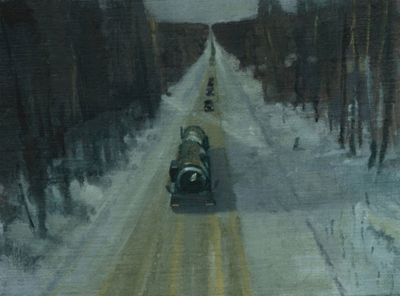 Russian Convoy, a painting by Conrad Frankel, Olivier Cornet Art Gallery Dublin