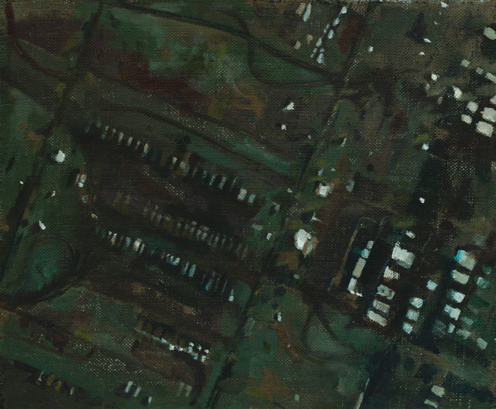 Satellite Image III, a painting by Conrad Frankel, Olivier Cornet Art Gallery Dublin