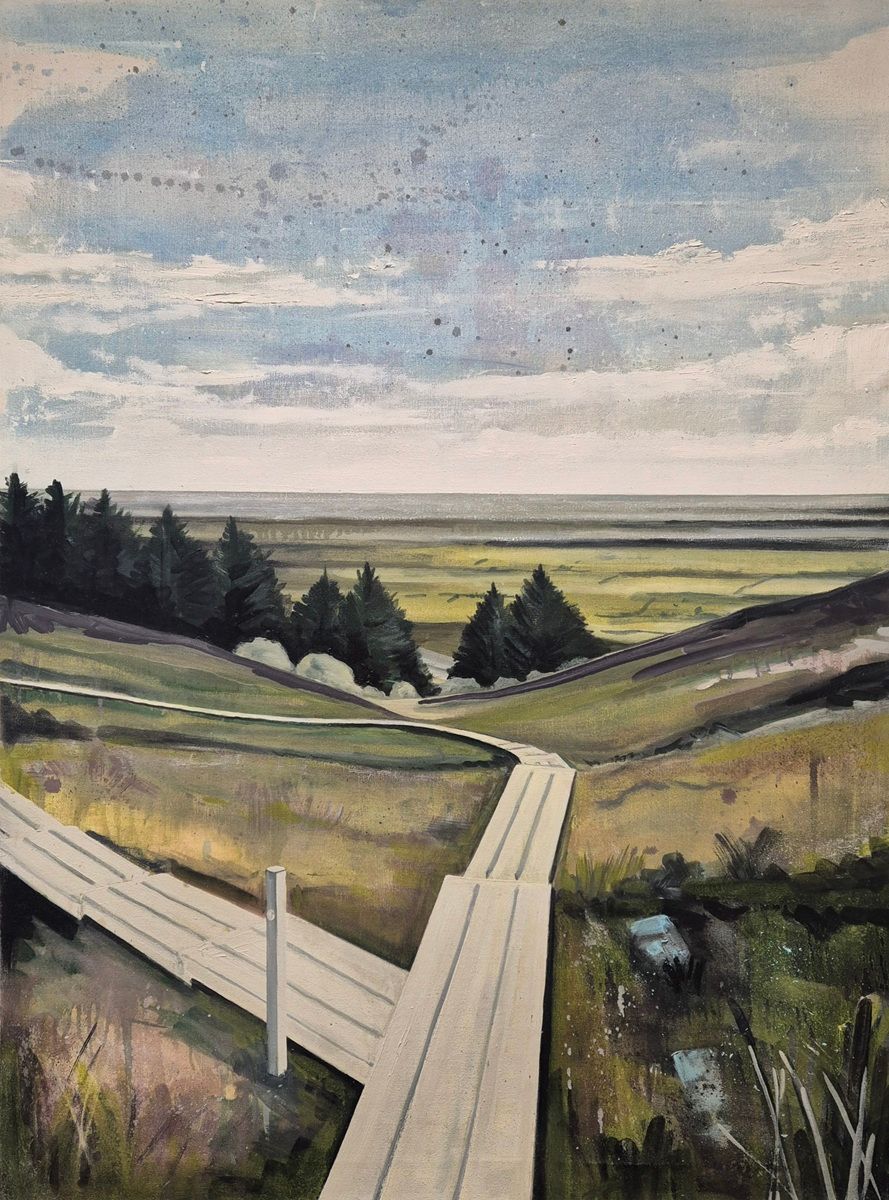 David Fox, The Ridge of Capard, oil on canvas, 122x92cm ,part of National Heritage Week 2025 at Olivier Cornet Gallery