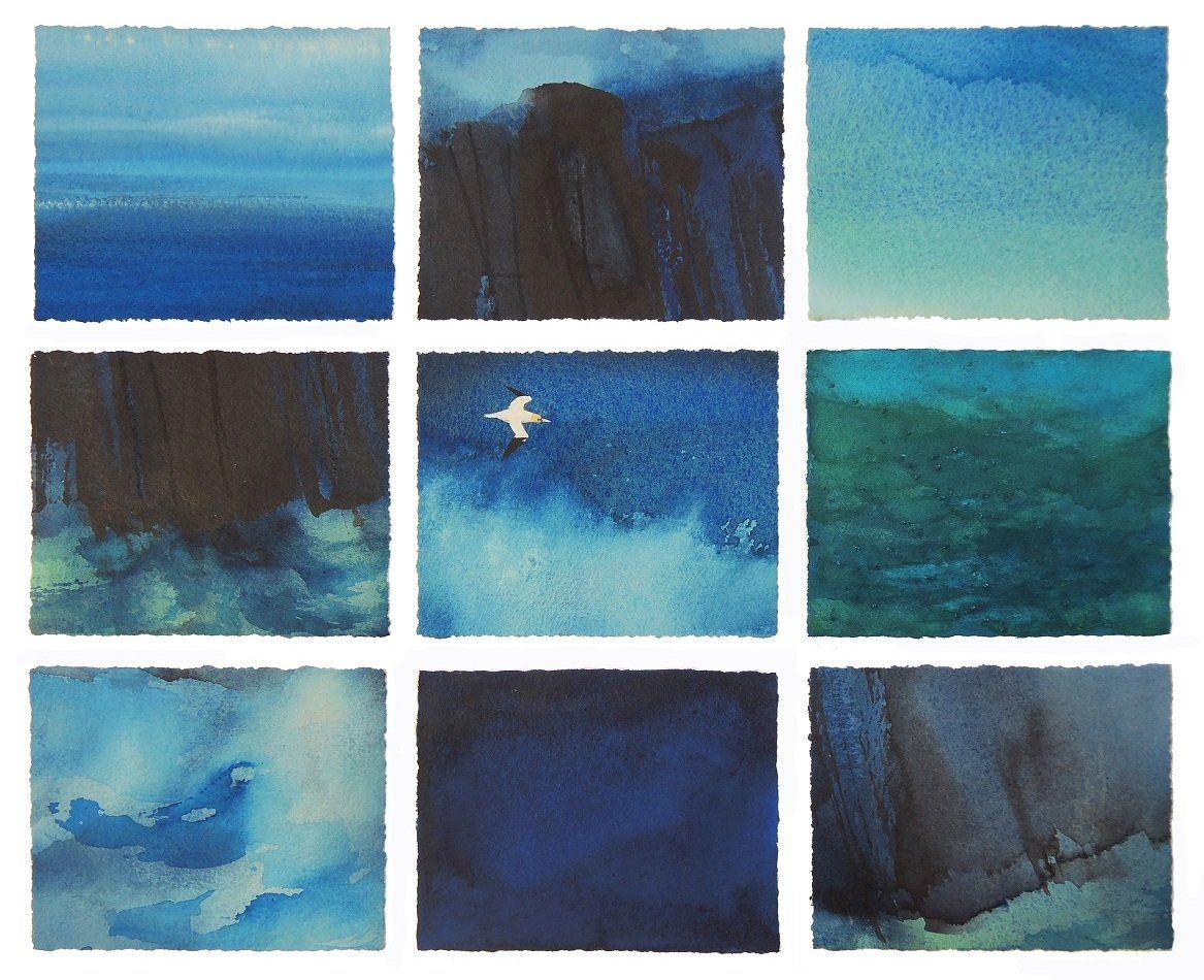 Baile an Sceilg - Ballinskelligs, a watercolour painting by Eoin Mac Lochlainn, Olivier Cornet Art Gallery, Dublin