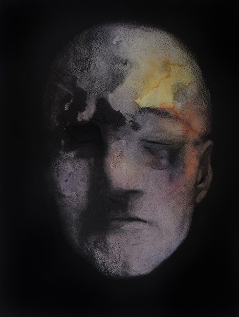 Eoin Mac Lochlainn's painting Caoineadh no. 8, part of 'What do we want?' a group art exhibition at Olivier Cornet Gallery in response to the increasingly dangerous geo-political situation in the world today.