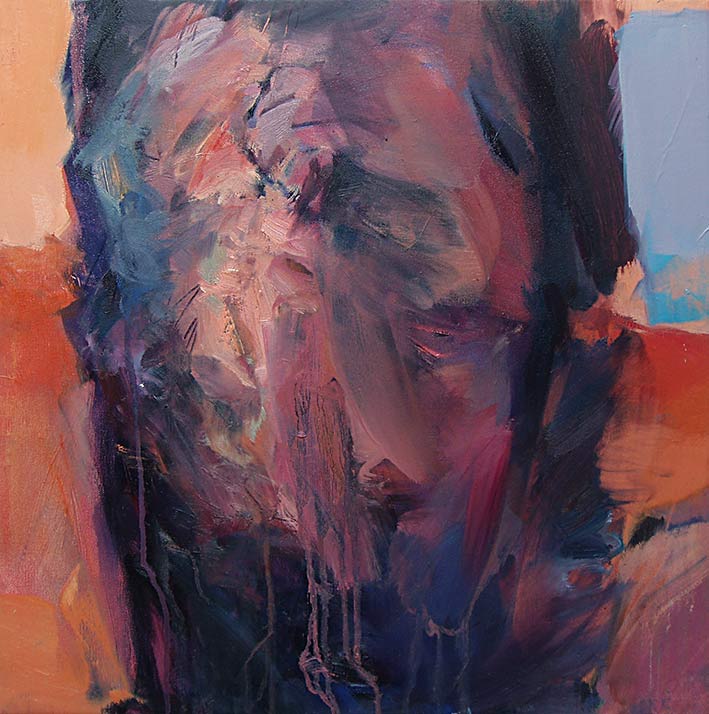 Eoin Mac Lochlainn, 'Head no. 19', oil painting on canvas, 50x50cm, 2008, Olivier Cornet Art Gallery