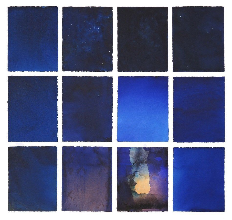 Oíche tSin Seáin - Midsummer's Night, a watercolour painting by Eoin Mac Lochlainn, Olivier Cornet Art Gallery, Dublin