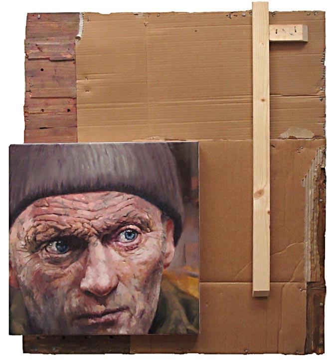 Eoin Mac Lochlainn, 'On the looking', mixed media, 90x80cm, 2011, Olivier Cornet Art Gallery