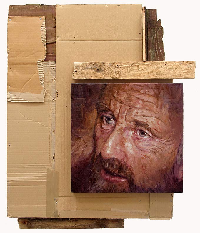 Eoin Mac Lochlainn, 'Architect', mixed media, 90x70cm, 2011, Olivier Cornet Art Gallery