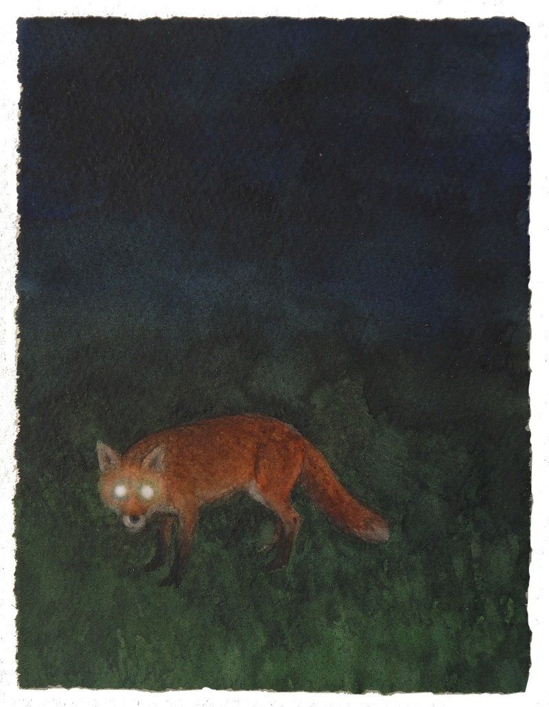 Sion (detail), a watercolour painting by Eoin Mac Lochlainn, Olivier Cornet Art Gallery, Dublin