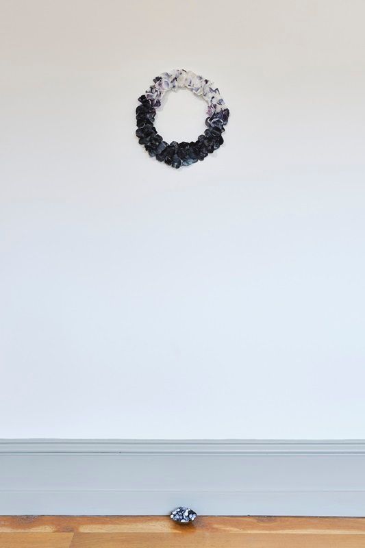 Gail Ritchie, The Shape of Mourning, part of 'What do we want?' a group art exhibition at Olivier Cornet Gallery in response to the increasingly dangerous geo-political situation in the world today. Photo by Simon Mills