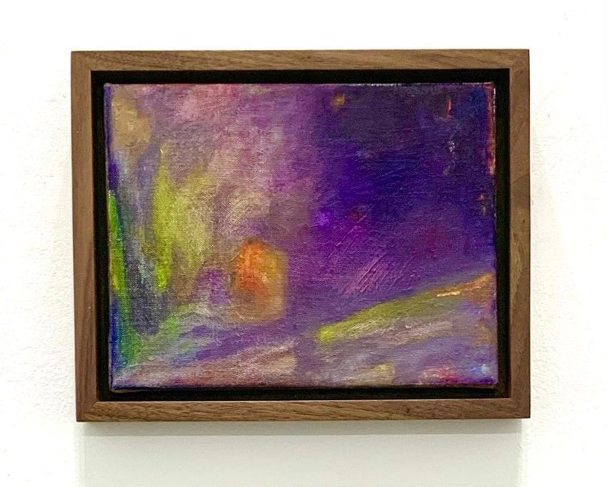Hannah Ní Mhaonaigh, Féth Fiada, a painting part of the Olivier Cornet Gallery's group show Pink is my colour.