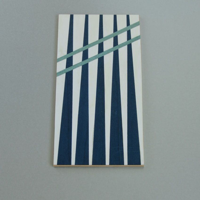 'In the Spirit of 1925 III', a work in wood by Hugh Cummins, part of the Olivier Cornet Gallery's 2025 Bloomsday / Summer group exhibition Out of Lines