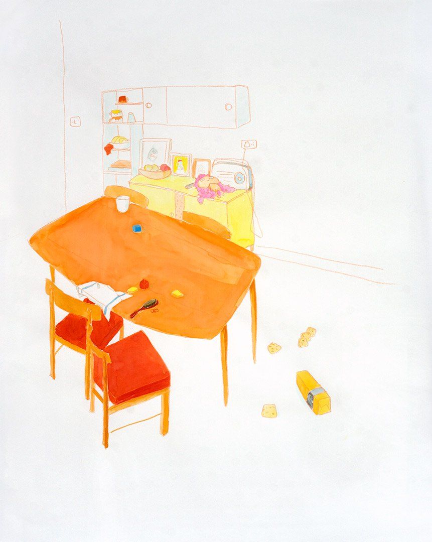 Jaki Coffey, 'Cream Crackers', a drawing on Fabriano paper, Olivier Cornet Gallery Dublin