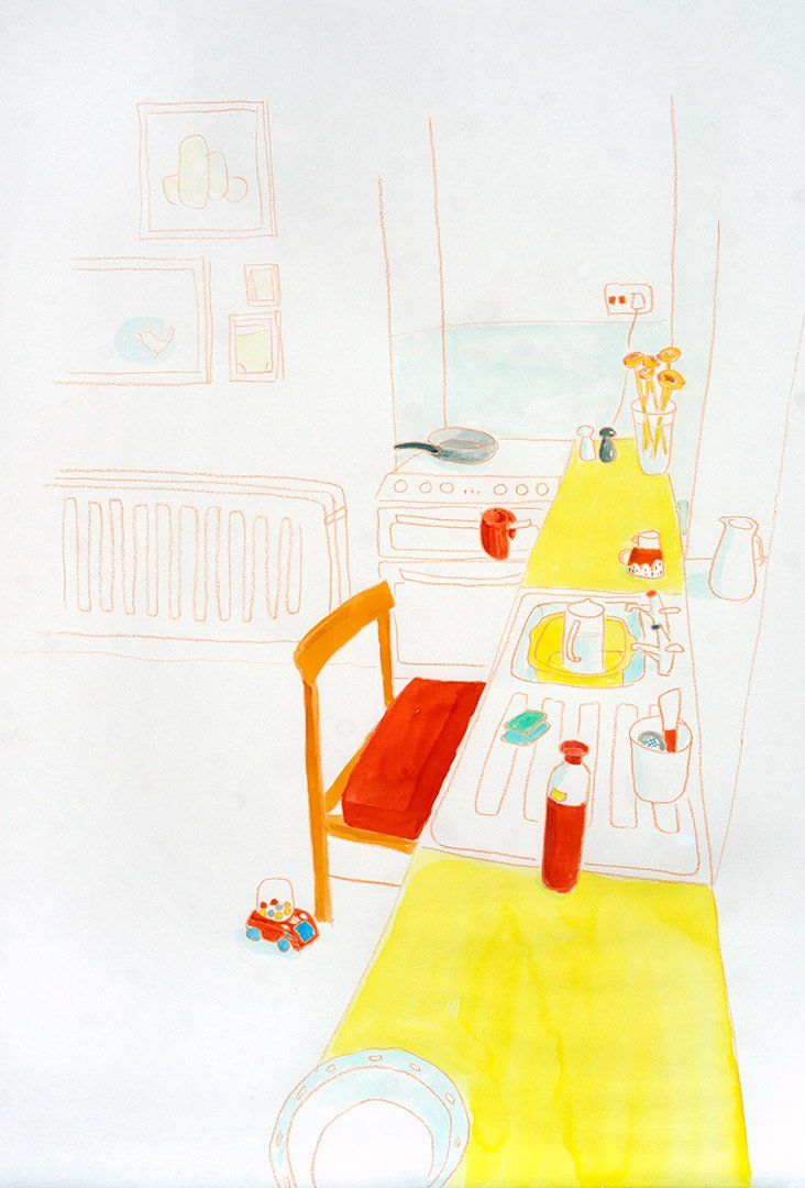 Jaki Coffey, 'Sponge', a drawing on Fabriano paper, Olivier Cornet Gallery Dublin