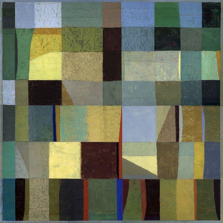 Earth Song 21 - Winter, a painting by Joe Dunne RHA, part of the artist's solo show Earth Songs and Colour Poems at the Olivier Cornet Gallery, Dublin
