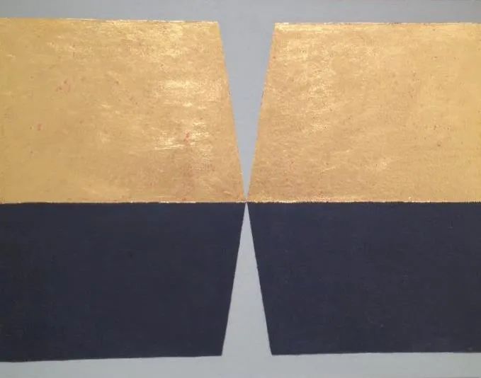 John Fitzsimons, 'Foundations III', oil and gold leaf on cotton paper on board, 2012, OPW State Art Collection, Olivier Cornet Gallery
