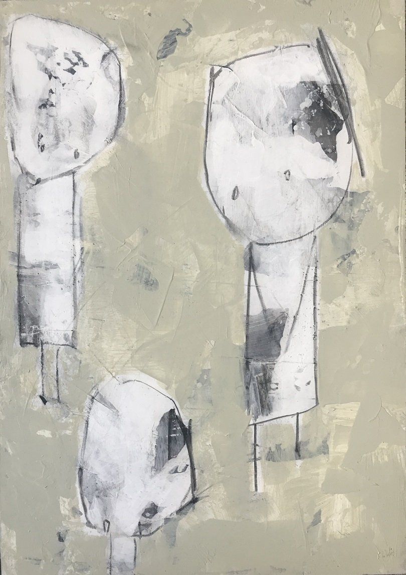 Cautious, a painting by Olivier Cornet Gallery artist Kelly Ratchford, 2021