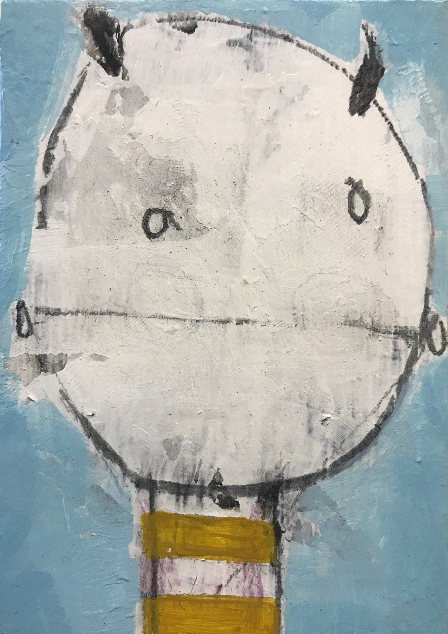 The Covidians 1, a painting created by  Olivier Cornet Gallery artist Kelly Ratchford, Dublin, Ireland