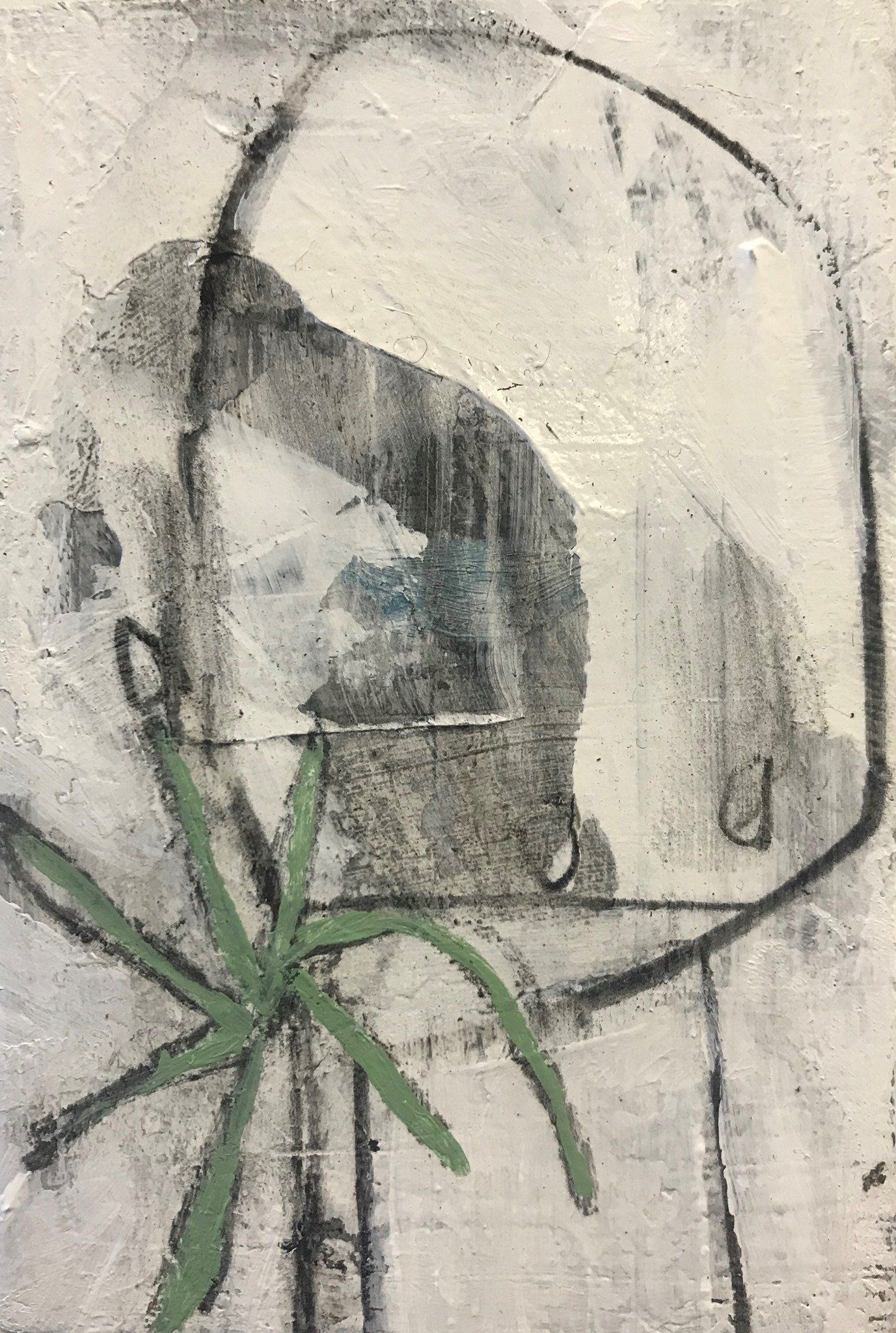 The Covidians 12, a painting created by  Olivier Cornet Gallery artist Kelly Ratchford, Dublin, Ireland