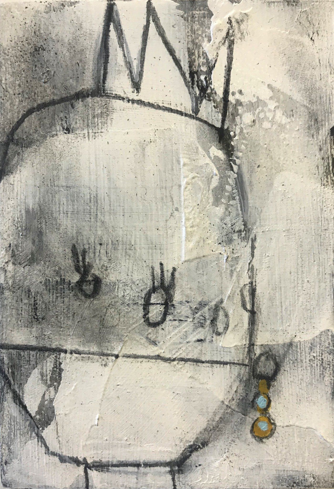 The Covidians 14, a painting created by  Olivier Cornet Gallery artist Kelly Ratchford, Dublin, Ireland