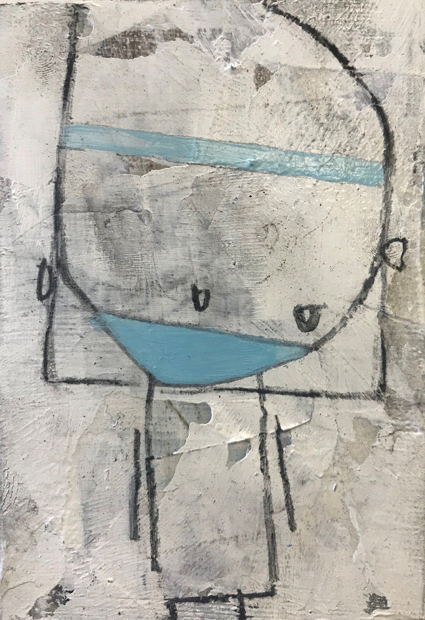 The Covidians 15, a painting created by  Olivier Cornet Gallery artist Kelly Ratchford, Dublin, Ireland