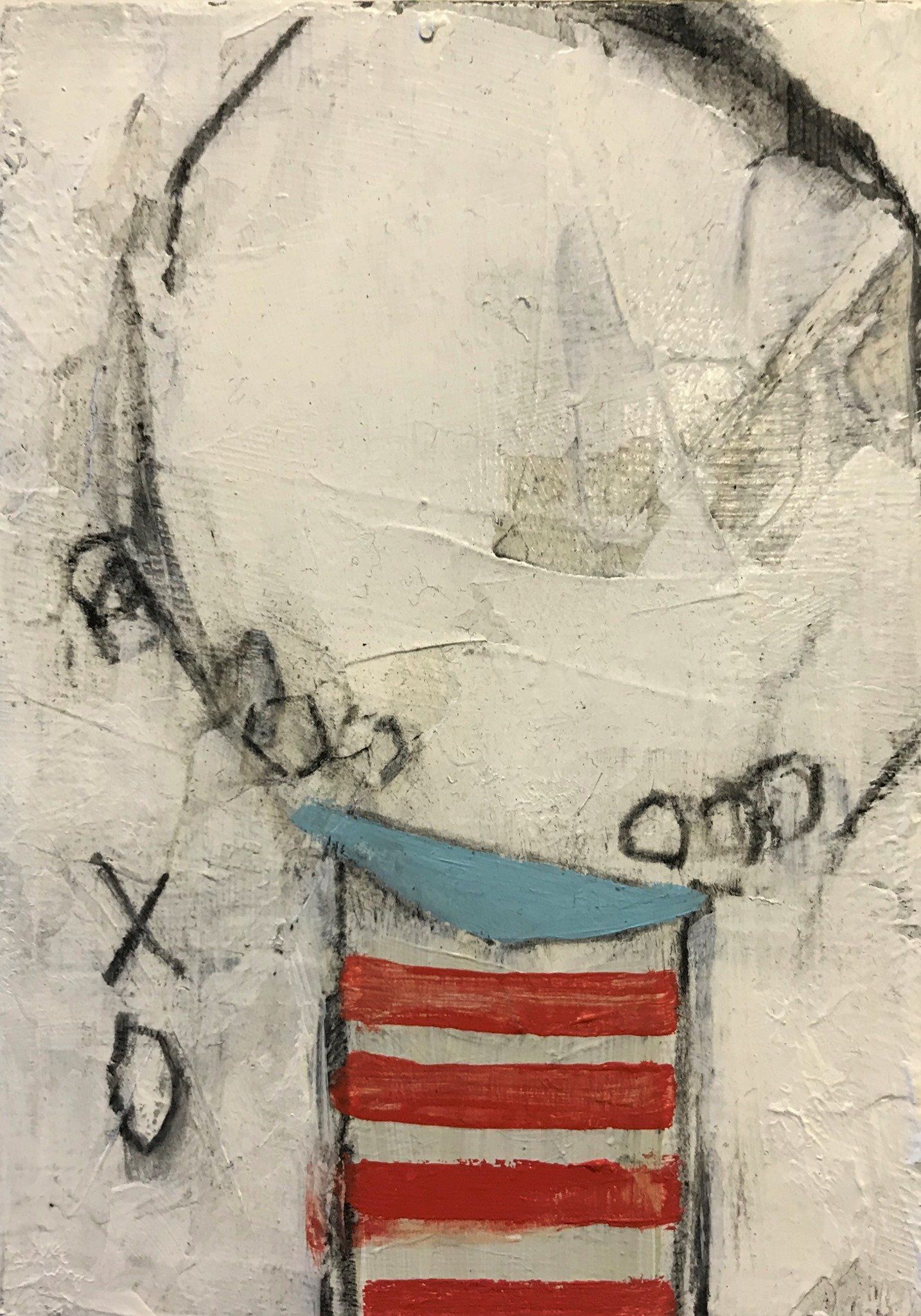 The Covidians 17, a painting created by  Olivier Cornet Gallery artist Kelly Ratchford, Dublin, Ireland