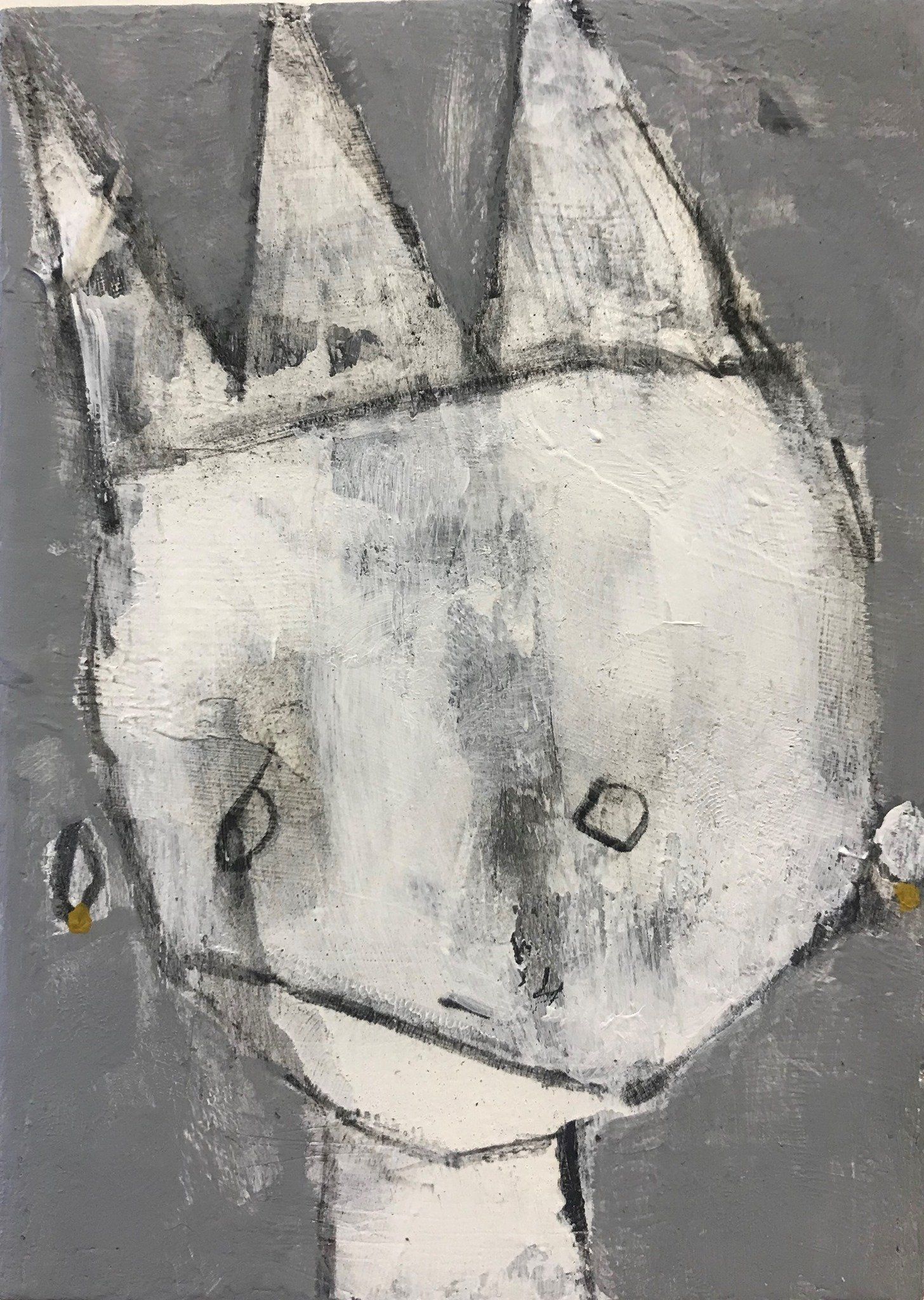 The Covidians 3, a painting created by  Olivier Cornet Gallery artist Kelly Ratchford, Dublin, Ireland