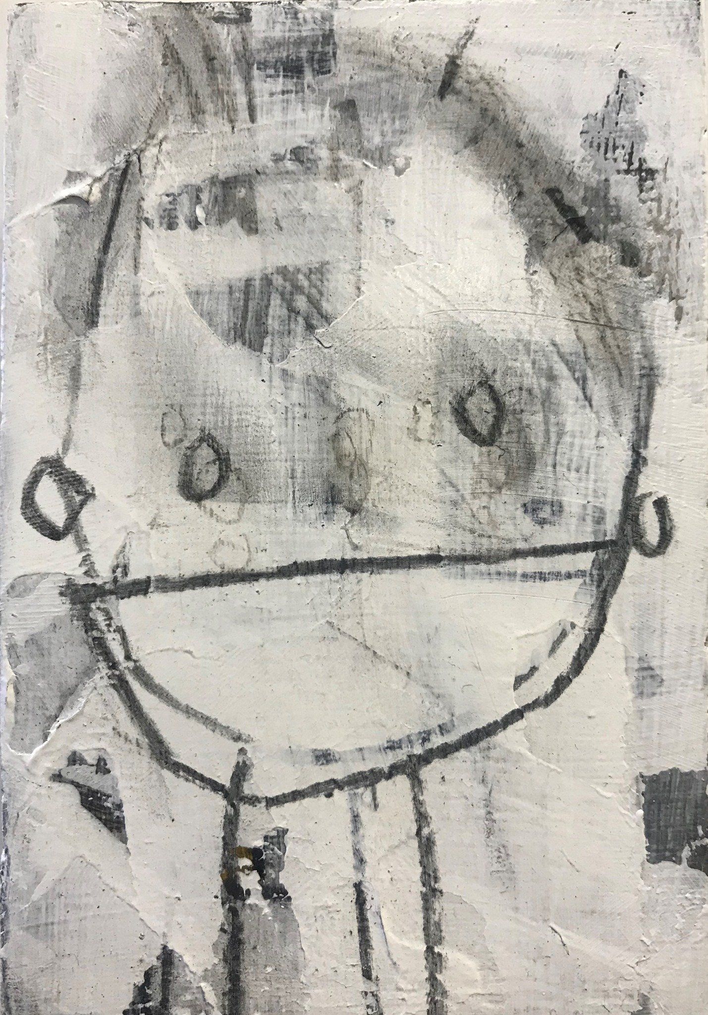 The Covidians 6, a painting created by  Olivier Cornet Gallery artist Kelly Ratchford, Dublin, Ireland