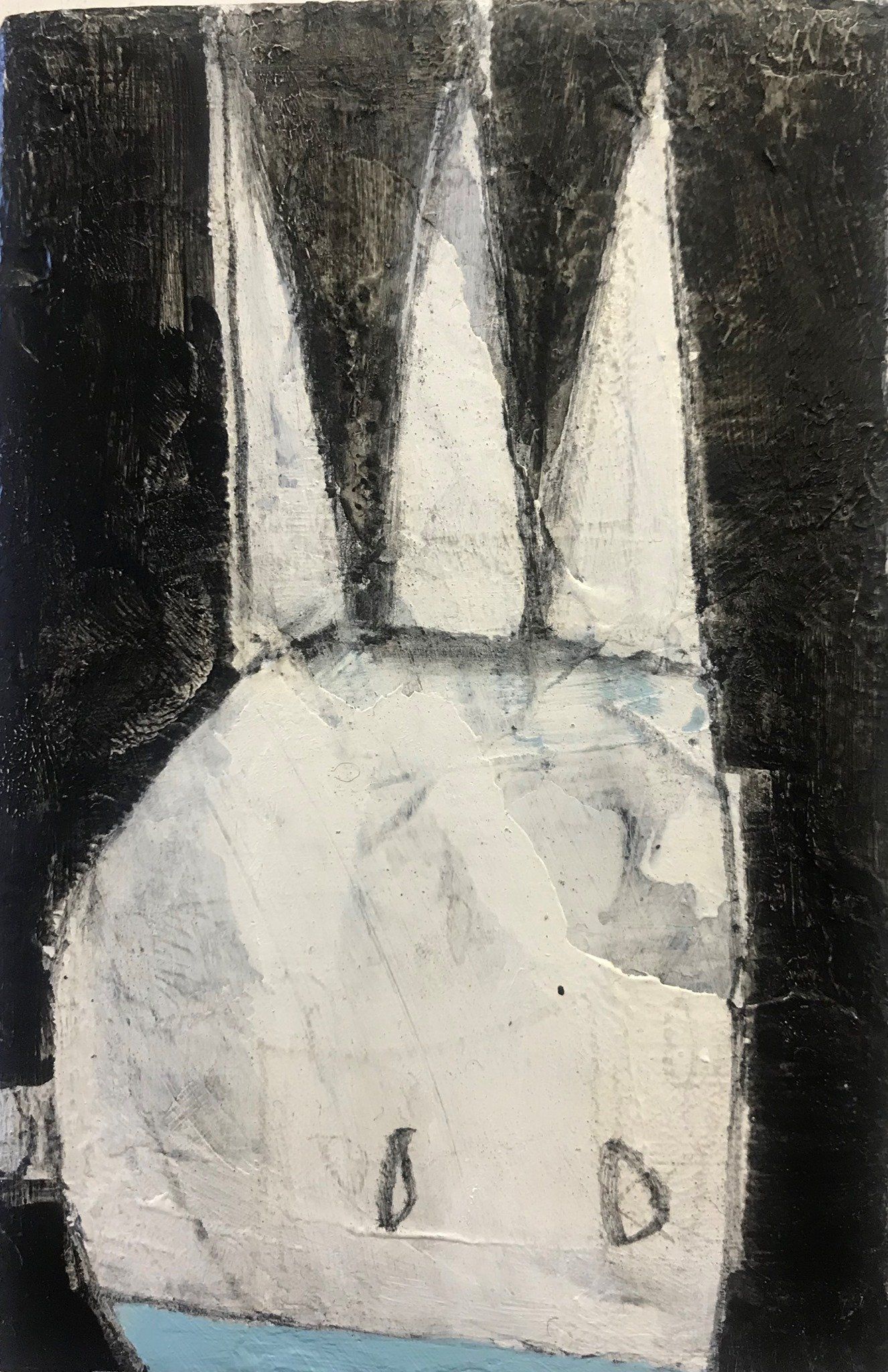 The Covidians 8, a painting created by  Olivier Cornet Gallery artist Kelly Ratchford, Dublin, Ireland