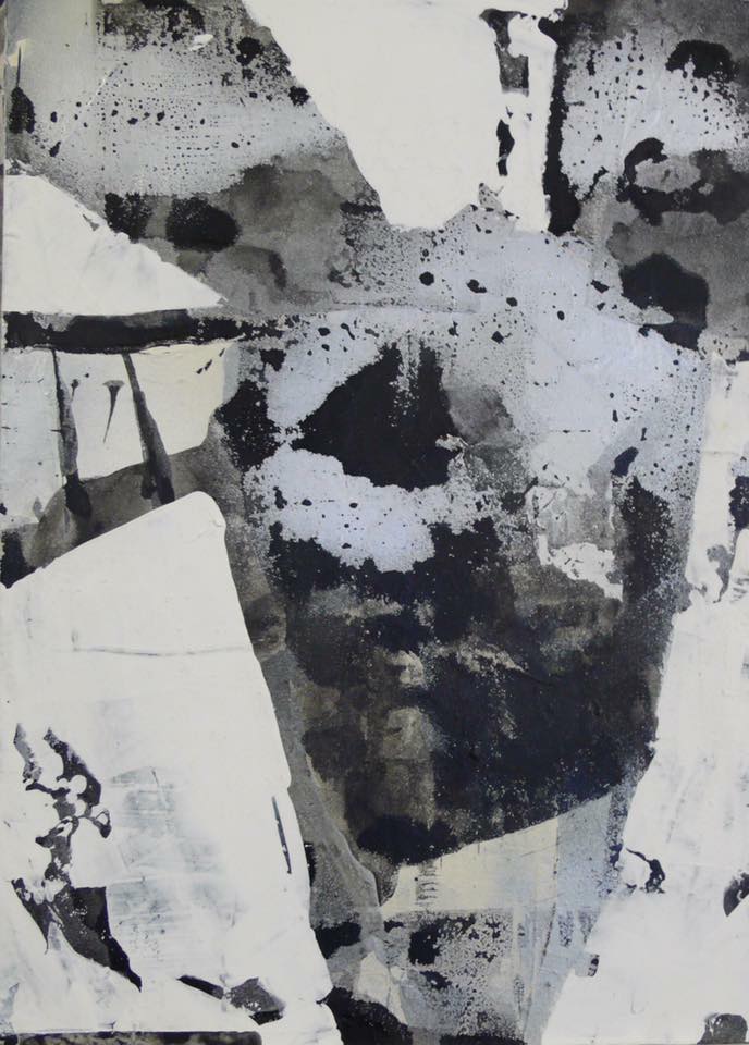 Kelly Ratchford, 'The Last Donkey’, mixed media on wood panel, part of the Olivier Cornet Gallery exhibition '2° C', a group show on climate change supported by the EPA Ireland