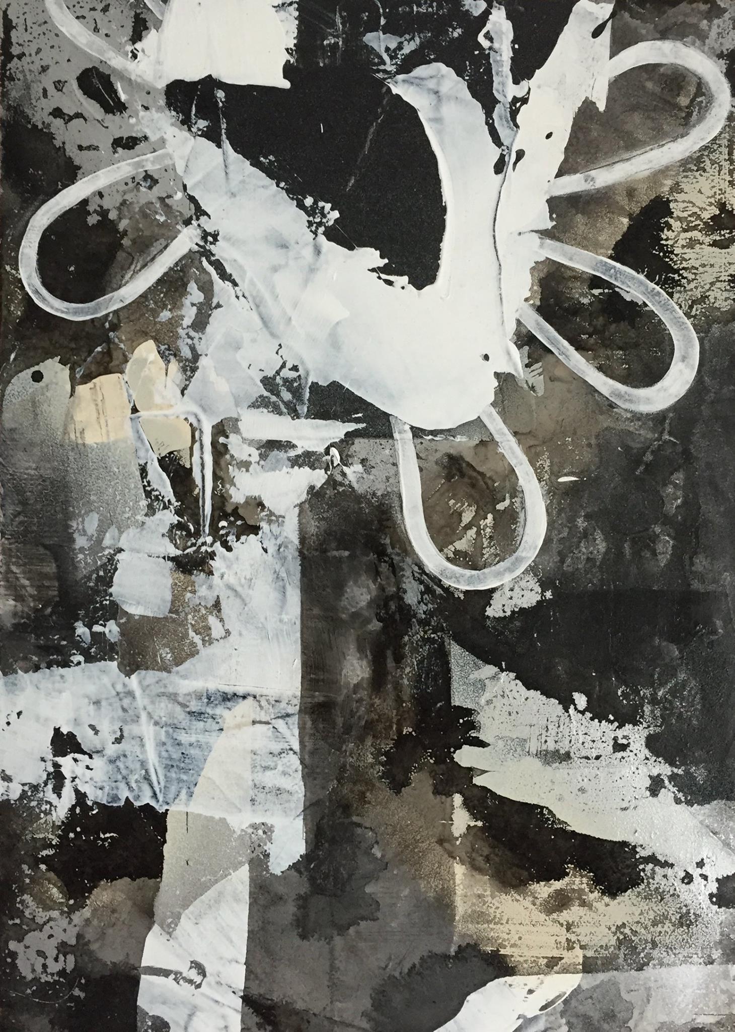 Kelly Ratchford, 'The Last Flower’, mixed media on wood panel, part of the Olivier Cornet Gallery exhibition '2° C', a group show on climate change supported by the EPA Ireland