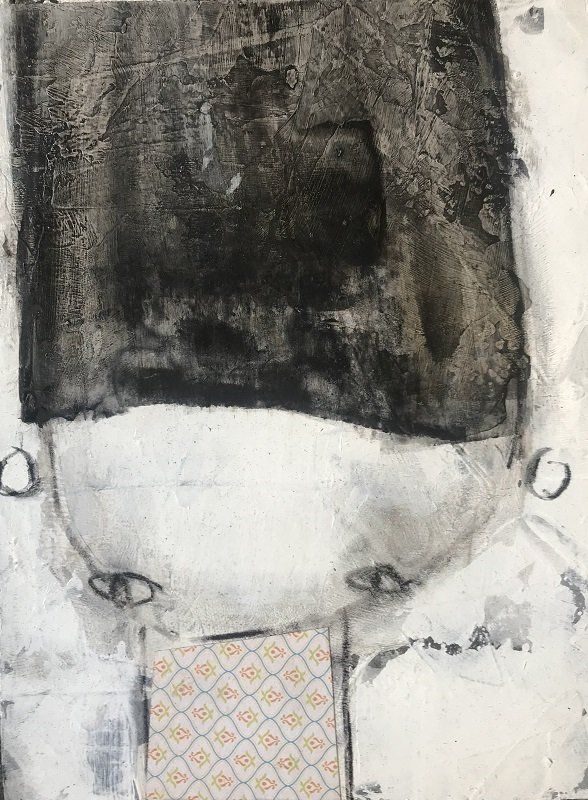 Trying something new, painting by Olivier Cornet Gallery artist Kelly Ratchford, 2019