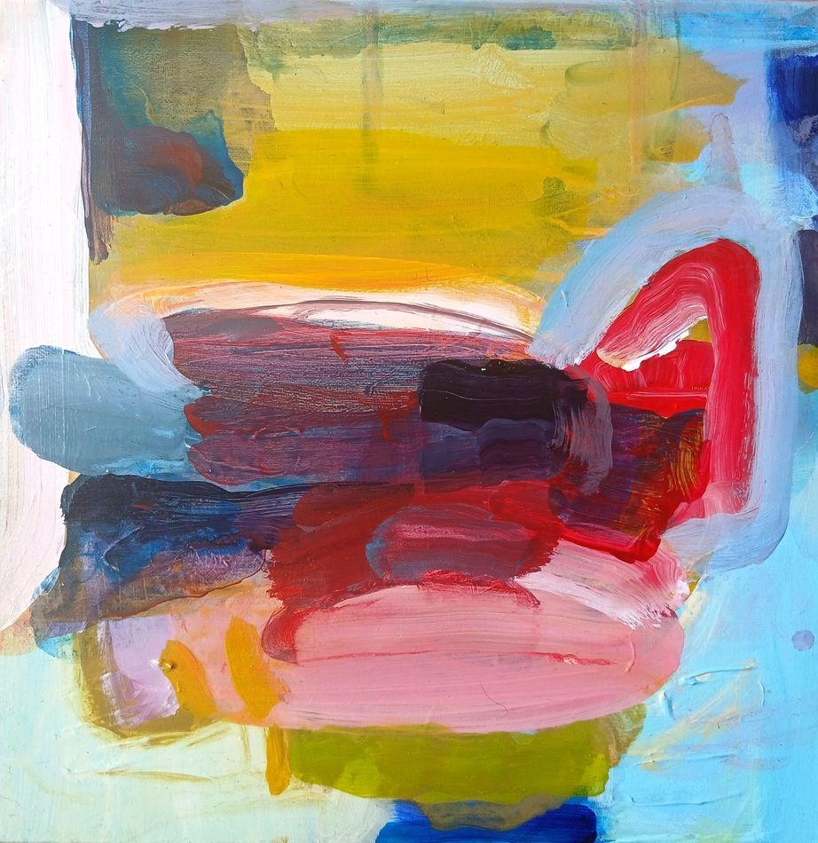 'Inside the picture house - Stella', a painting by Mary A. Fitzgerald, part of the Olivier Cornet Gallery's 2025 Bloomsday / Summer group exhibition Out of Lines