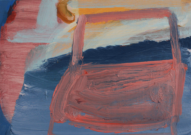 Through the back window, a painting by Mary A. Fitzgerald, Olivier Cornet Art Gallery, Dublin