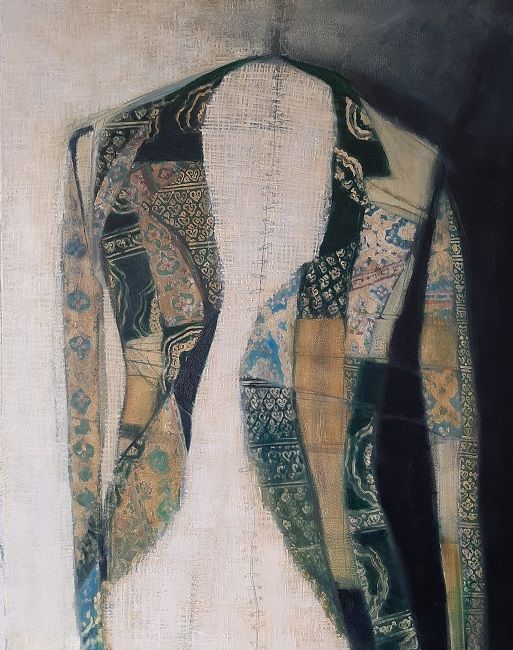 Miriam McConnon, Ali's Armour, oil on canvas, Olivier Cornet Gallery, Dublin