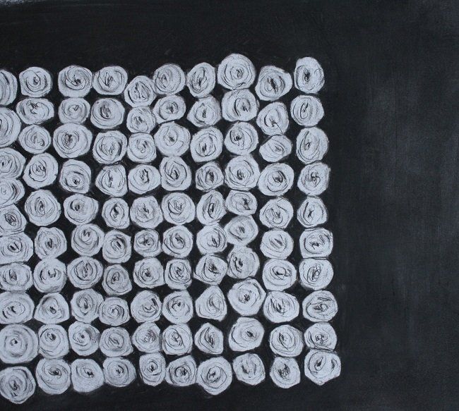 Lost Lace - One Hundred Roses, a drawing  by Miriam McConnon, Olivier Cornet Gallery, Dublin