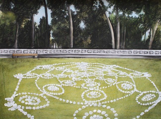 Lost Lace - Paphos for Sculpture In Context, a drawing  by Miriam McConnon, Olivier Cornet Gallery, Dublin
