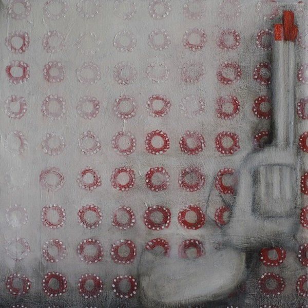No more time for toy guns, a painting by Olivier Cornet Gallery artist Miriam McConnon