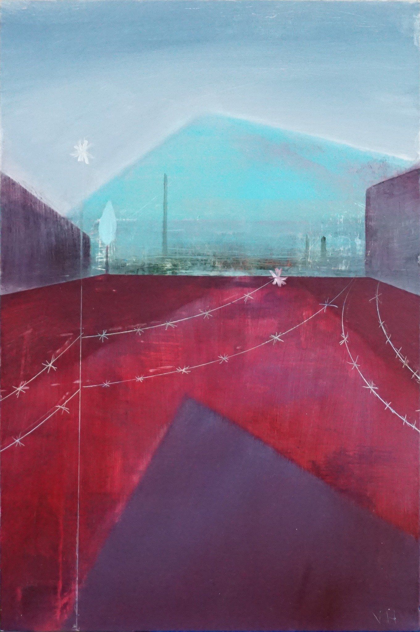 Nickie Hayden, Journey Home, painting, Olivier Cornet Art Gallery Dublin